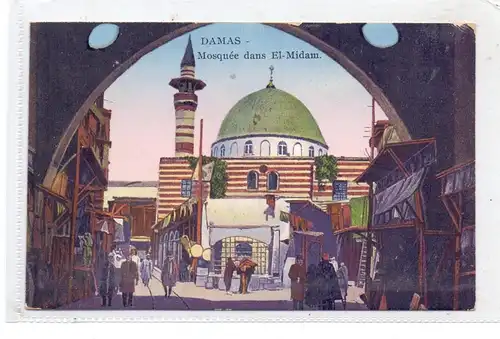 SYRIA / SYRIEN - DAMASKUS, Mosquee dans El-Midam, 1926, franz. Militärpost