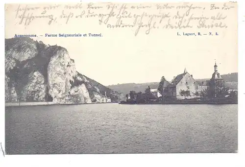 B 5500 DINANT - ANSEREMME, Ferme Seigneuriale et Tunnel, 1907