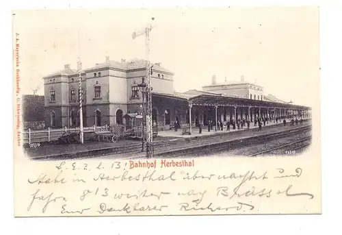 B 4710 LONTZEN - HERBESTHAL, Bahnhof,1904
