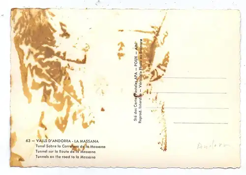 ANDORRA - LA MASSANA, Tunel / Tunnel