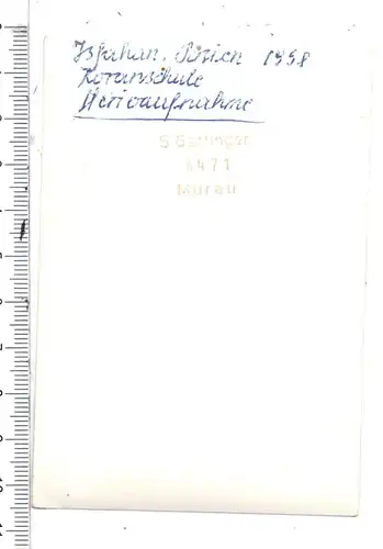 IRAN / PERSIEN - ISFAHAN, Koranschule 1958, Photo 7,2 x 10,3 cm