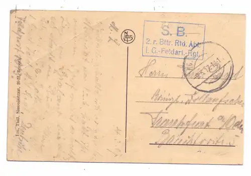 B 3290 DIEST, Panorama, deutsche Feldpost, 1917