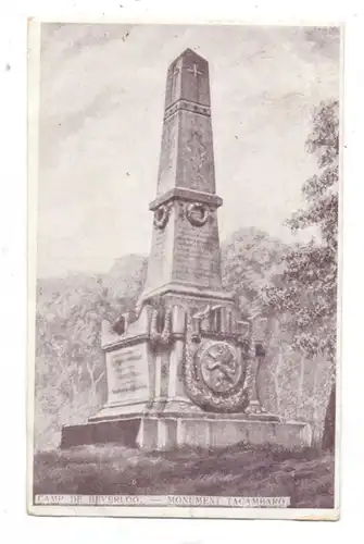 B 3580 BERINGEN - BEVERLOO, Monument Tacambaro, 1917