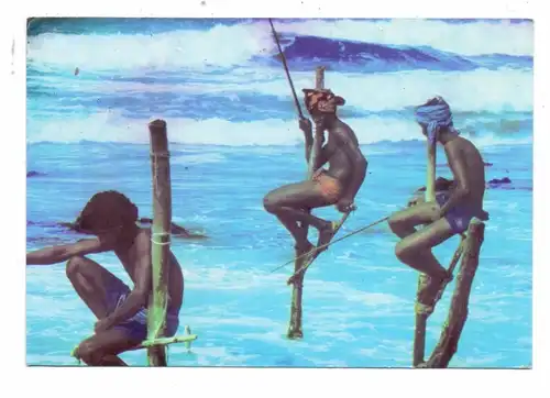 SRI LANKA / CEYLON - Stlt Fishing, Ethnic / Völkerkunde
