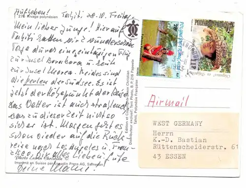 FRANZ. POLYNESIEN - Rivage polynesien