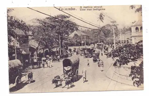 SRI LANKA / CEYLON - COLOMBO, a native street, 1921