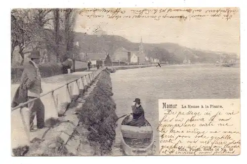B 5000 NAMUR, La Meuse a la Plante, 1900, NELS Serie 16, No. 58