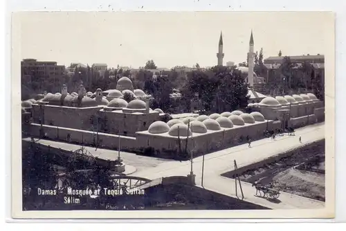 SYRIA / SYRIEN - DAMASKUS, Mosque et Tequie Sultan Selim, 1935, Druckstelle / AF