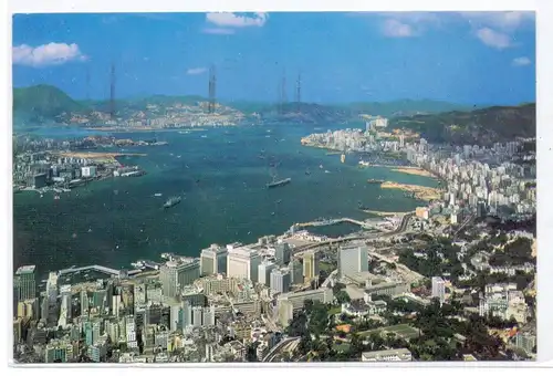 HONGKONG - Harbour, Bird's Eye View