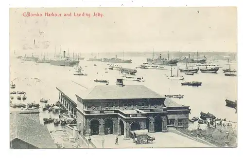 SRI LANKA / CEYLON - COLOMBO, Harbour and Landing Jetty, 1910