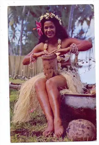 POLYNESIE FRANCAISE / FRANZ. POLYNESIEN - Tahitian dancer, ethnic / Völkerkunde