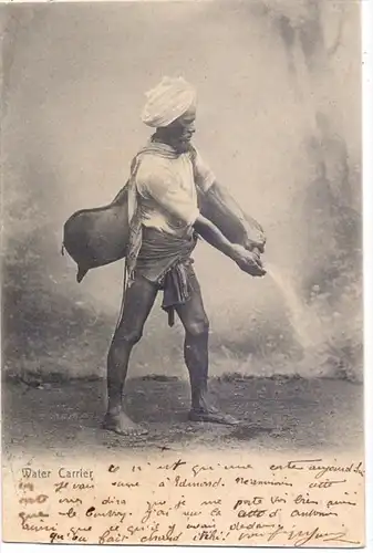 INDIA / INDIEN - Water Carrier, 1907