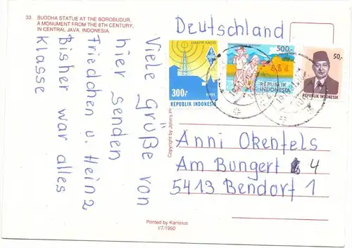 INDONESIA / INDONESIEN - BOROBUDUR - Buddha Statue