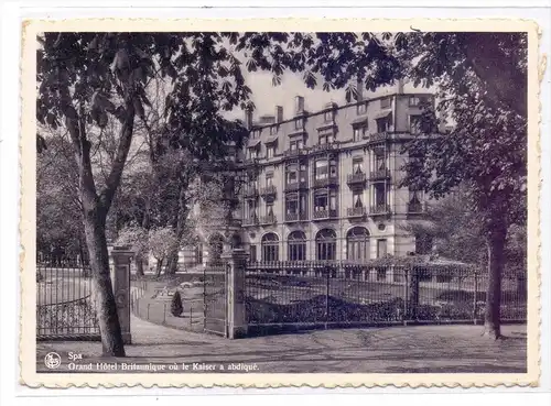 B 4900 SPA, Grand Hotel Britannique, Quartier des Deutschen Kaisers