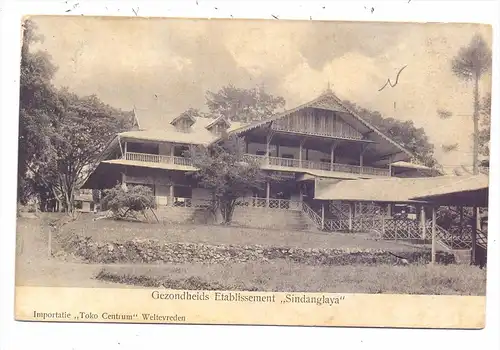 INDONESIA - BANDUNG, Gezondheids Etablissement "Sindanglaya", ca. 1900, undivided back