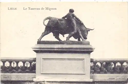 B 4000 LÜTTICH, La Taureau de Mignon, 1916, deutsche Feldpost