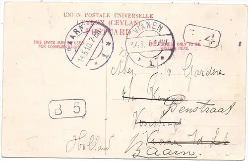 SRI LANKA / CEYLON - KANDY, Panorama, 1910, Brfrm. fehlt