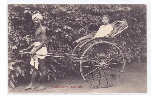 SRI LANKA / CEYLON - COLOMBO, Jiinrickshaw