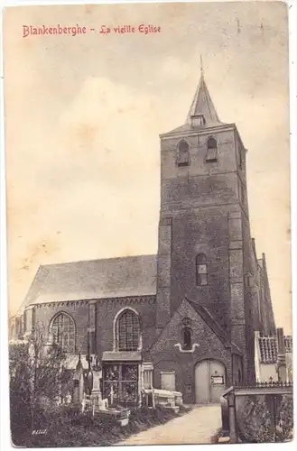 B 8370 BLANKENBERGE, Oude Kerk, 1910