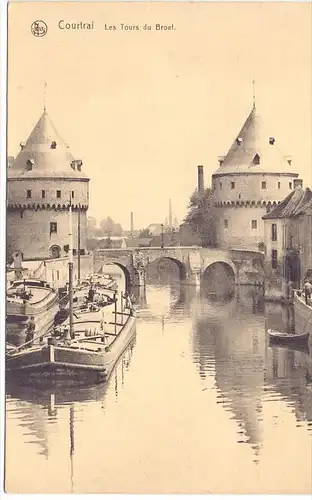 B 8500 KORTRIJK, Les Tours du Broel, Binnenschiffe