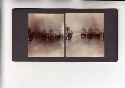 B 8400 OOSTENDE, 3 Stereo-Photos, ca. 1895