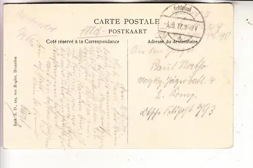 B 8800 ROESELARE, Post, 1917, deutsche Feldpost