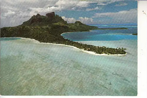 TAHITI - BORA-BORA, Matira Point, vue airienne