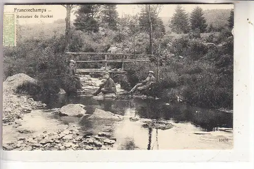 B 4970 STAVELOT - FRANCORCHAMPS, Ruisseau de Hockai, Angeln, 1907