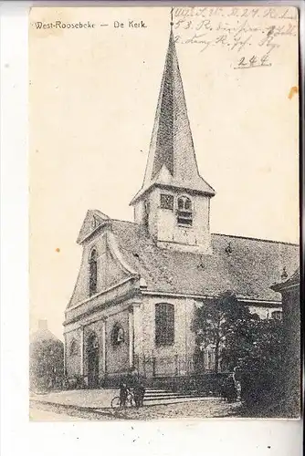 B 8840 STADEN - WESTROZEBEKE, De Kerk, 1915, deutsche Feldpost