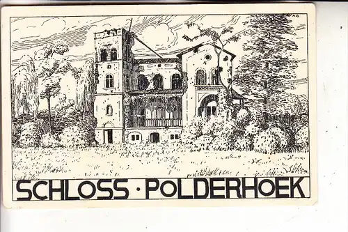 B 8980 ZONNEBEKE - GELUVELD, Schloss Polderhoek, Künstler-Karte, 1.Weltkrieg
