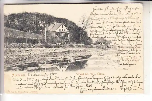 DK 6200 AABENRAA / APENRADE, Strand bei Villa Clara, 1904