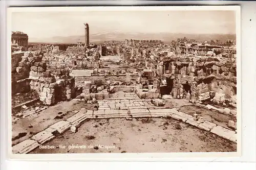 LIBANON - BAALBECK, Vue generale de l'Acropole