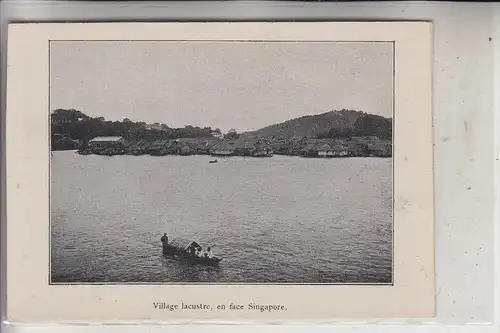 SINGAPORE / SINGAPUR, Village lacustre, en face Singapore