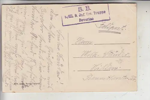 B 3580 BERINGEN - BEVERLOO, Monument Chazal, deutsche Feldpost