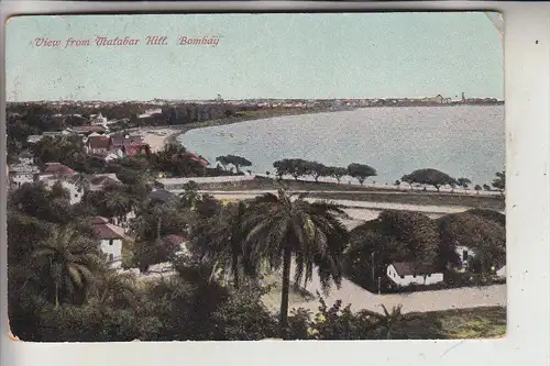 INDIA - BOMBAY, View from Malabar Hill, 1914