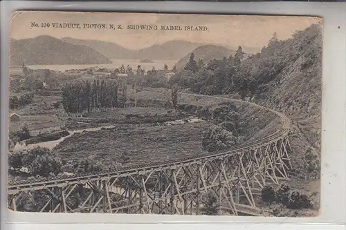NZ - NEW ZEALAND / Neu Seeland - PICTON, Viaduct, Mabel Island
