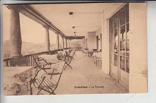 B 4980 TROIS PONTS, Grand Hotel Beau Site, 1923, Druckstelle