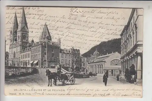 B 4900 SPA, L'Eglise et le Pouhon, 1902