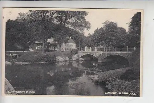 B 4700 EUPEN, Langesthalerbrücke, Briefmarke fehlt