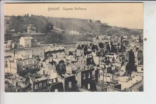 B 5500 DINANT, Zerstörungen 1. Weltkrieg - Quartier St.-Pierre