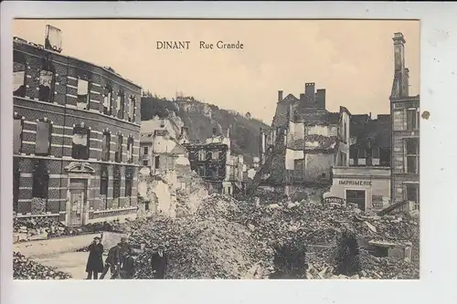 B 5500 DINANT, Zerstörungen 1. Weltkrieg - Rue Grande
