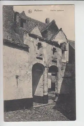 B 2800 MECHELEN, Vieilles maisons 1916, Dt.Feldpost