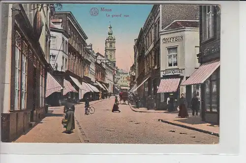 B 7000 MONS - BERGEN, La grand rue 1915
