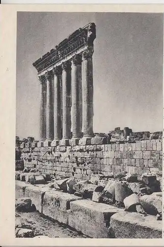 RL - LIBANON - BAALBECK, Tempelsäulen der Akropolis