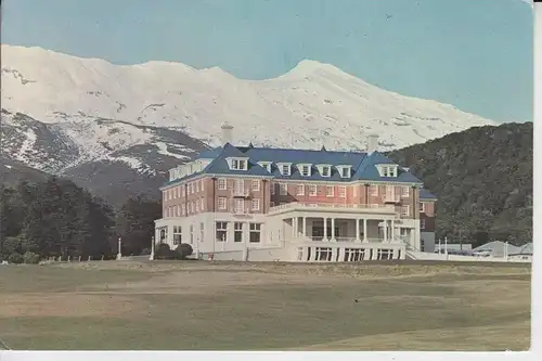 NZ - Chateau Tongariro, Mount Puapehu 1964, stamp missing