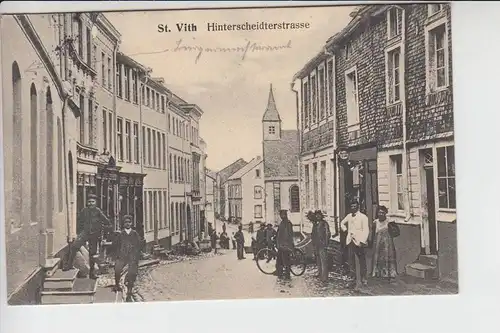 B 4783 SANKT VITH, Hinterscheidterstrasse & BAHNPOST Aachen - St.Vith, 20.3.13, ZUG 611