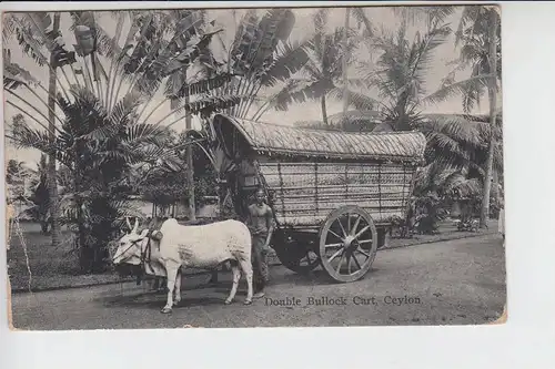 CL - SRI LANKA - CEYLON, Double Bullock Cart