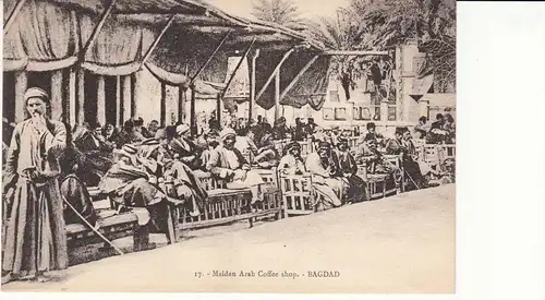 IRAK  / IRAQ - BAGDAD, Maidan Arab Coffee shop, 1924