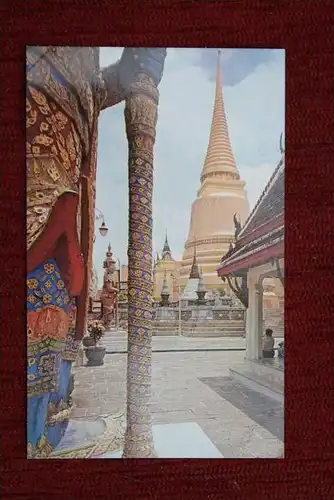 THAILAND - SIAM, Bangkok, Emerald Buddha Temple, Golden Chedi
