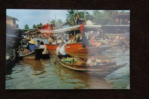 THAILAND - SIAM, Dhonburi, Wad Sai Floating Market